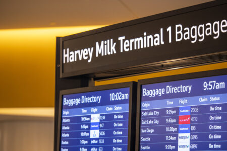 SFO Harvey Milk Terminal 1 Signage