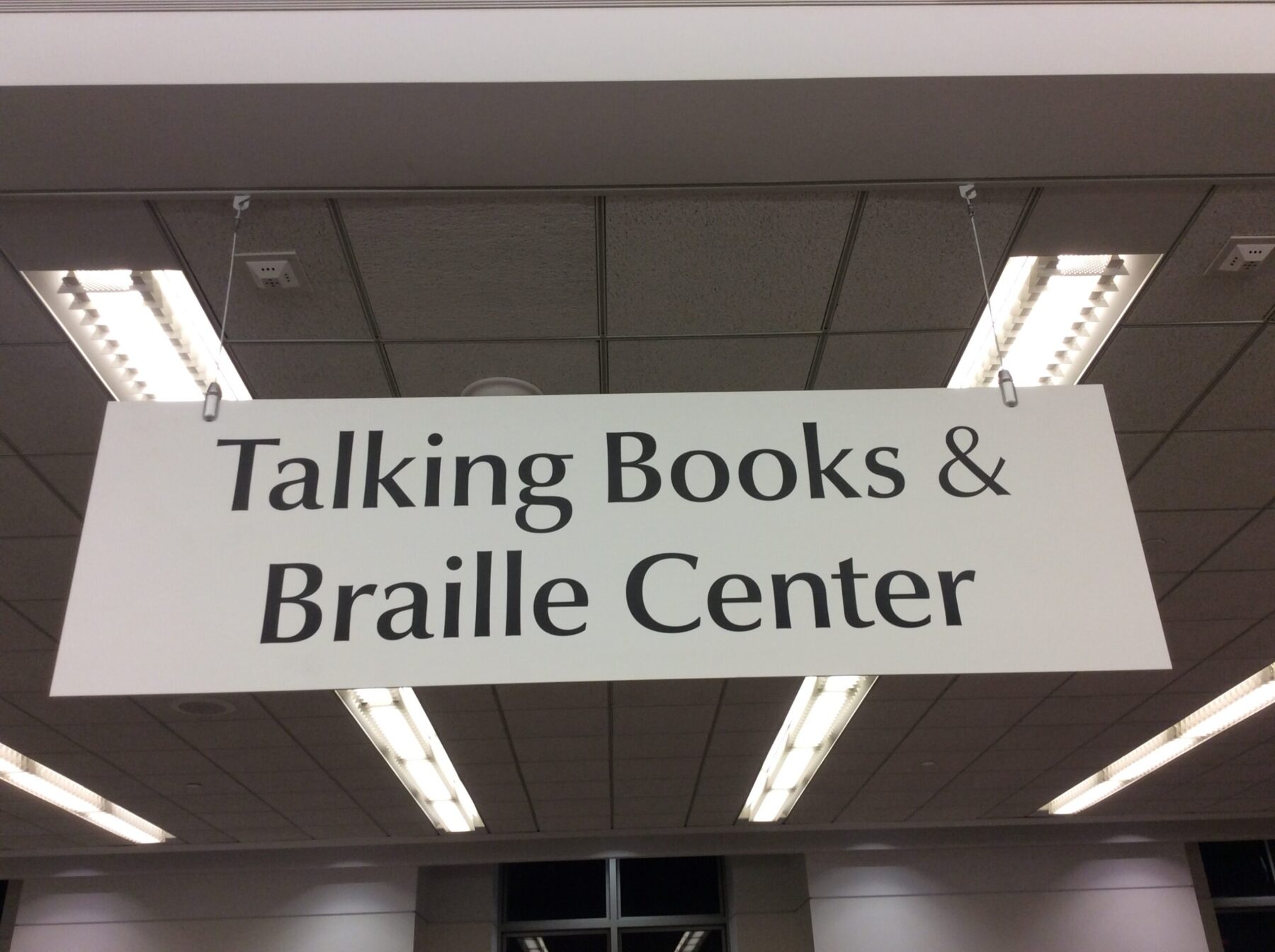 Talking Books San Francisco Library Signage