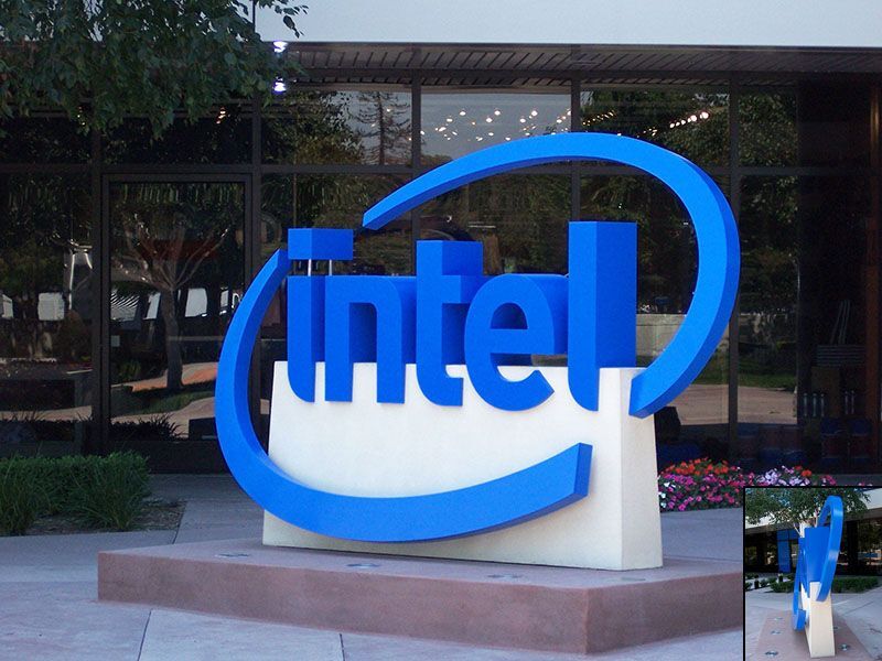 Intel Branded Commercial Signage
